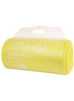 Blanket With Its Soft Textile Combination Yellow 220X240cm