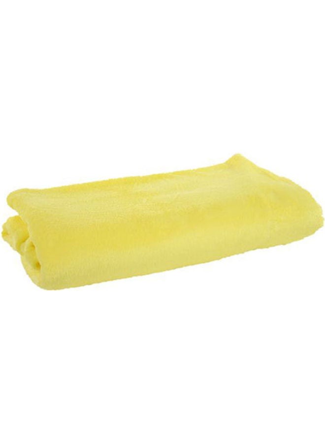 Mintra - Blanket With Its Soft Textile Combination Yellow 220X274cm - Image 1