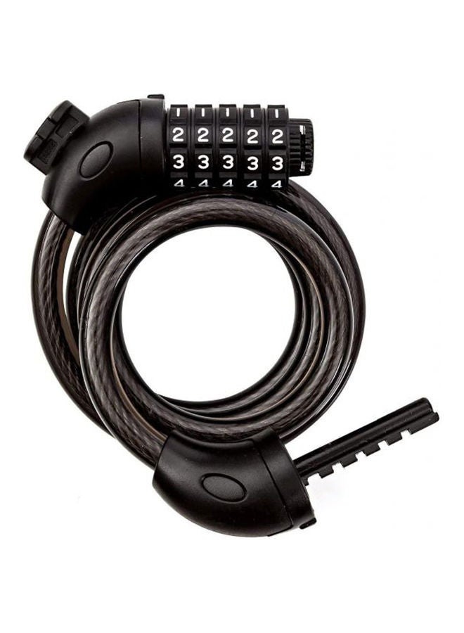 5-Digit Code Bike Lock Coiling Resettable Combination 1.2meter - Image 1