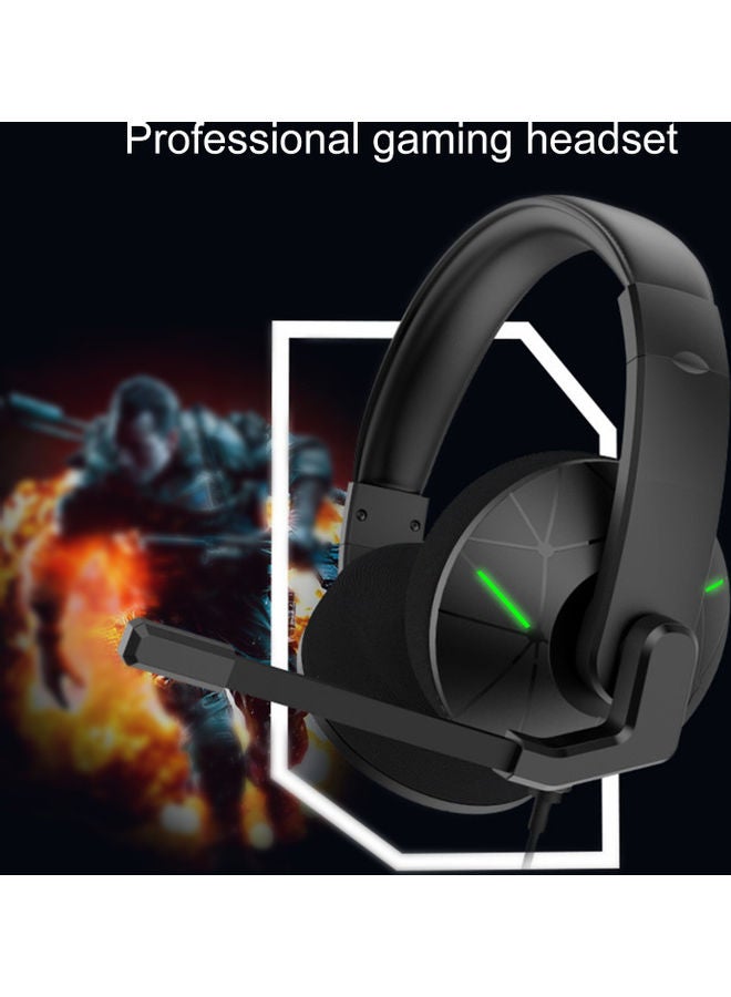 3D Surround Sound Wired Gamer Headsets With Microphone Green/Black  - Image 5