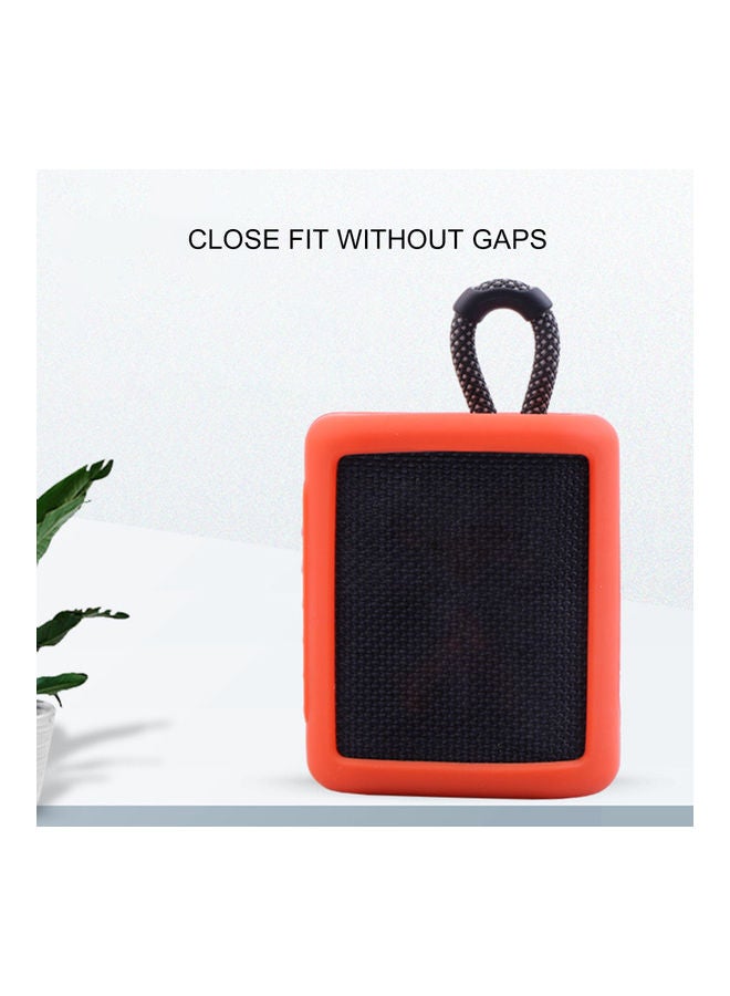 Anti Fall Waterproof Speaker Cover For JBL Go 3 Red  - Image 3