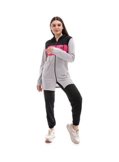 Caesar Woman Hoodie With Pants Sport Training Suit Multicolour  - Image 1