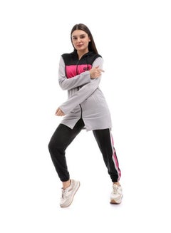 Caesar Woman Hoodie With Pants Sport Training Suit Multicolour  - Image 2