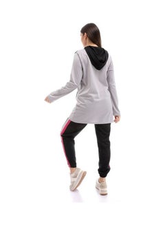 Caesar Woman Hoodie With Pants Sport Training Suit Multicolour  - Image 4