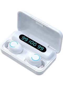 Bluetooth Heavy Bass In-Ear Wireless Earbuds White