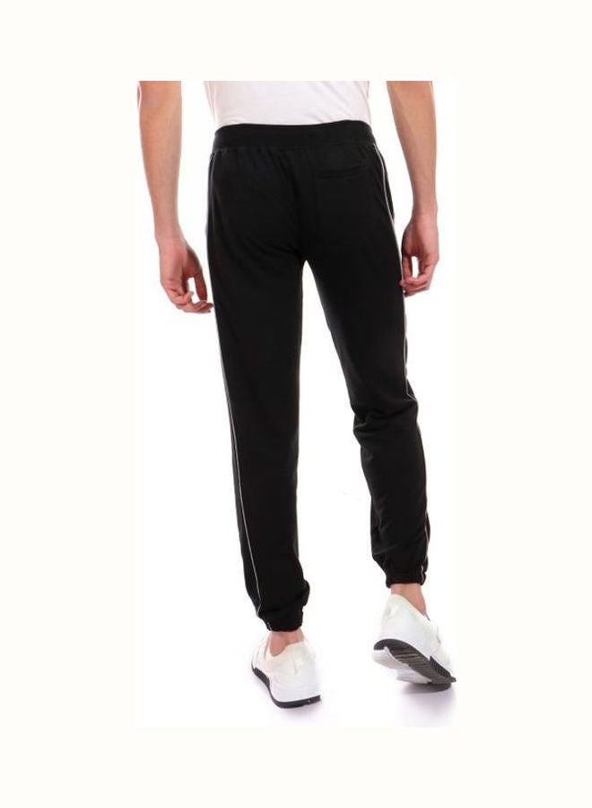 Caesar Detailed Casual Sweatpants With 2 Line Black  - Image 3