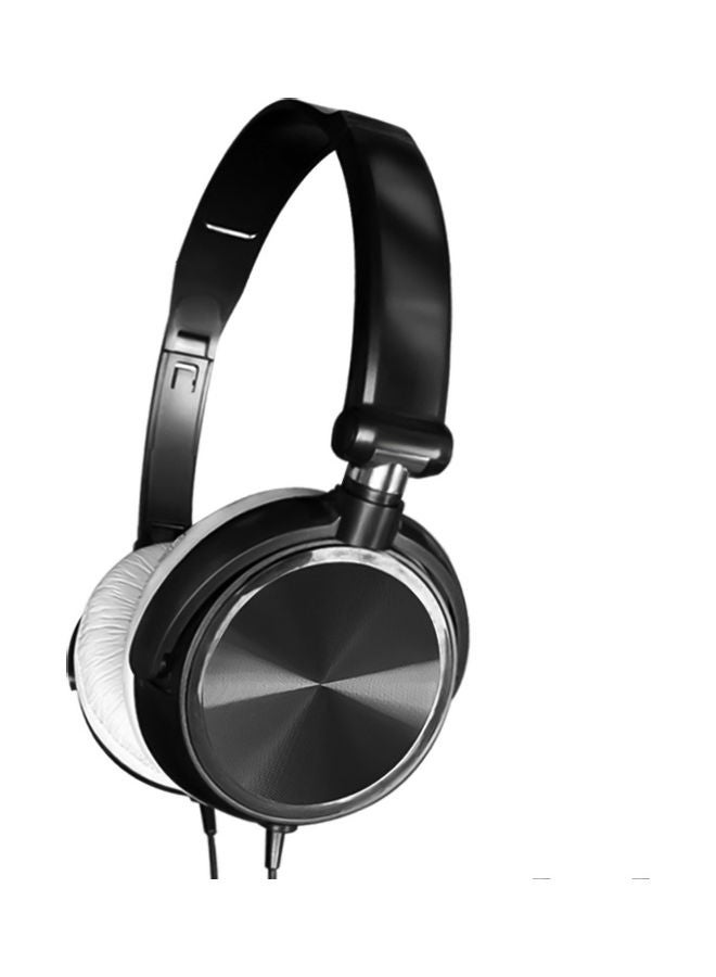 Wired Headphone Foldable Bass Headset Black - Image 1
