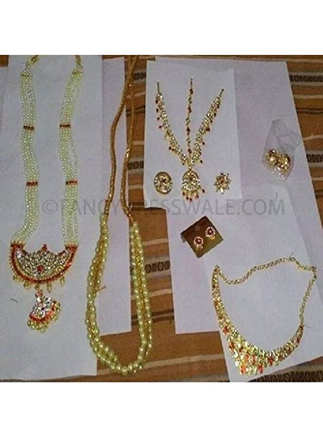 فانسي دريسويل زي رقصة الباراتاناتيام التقليدي مع حلي - Image 3