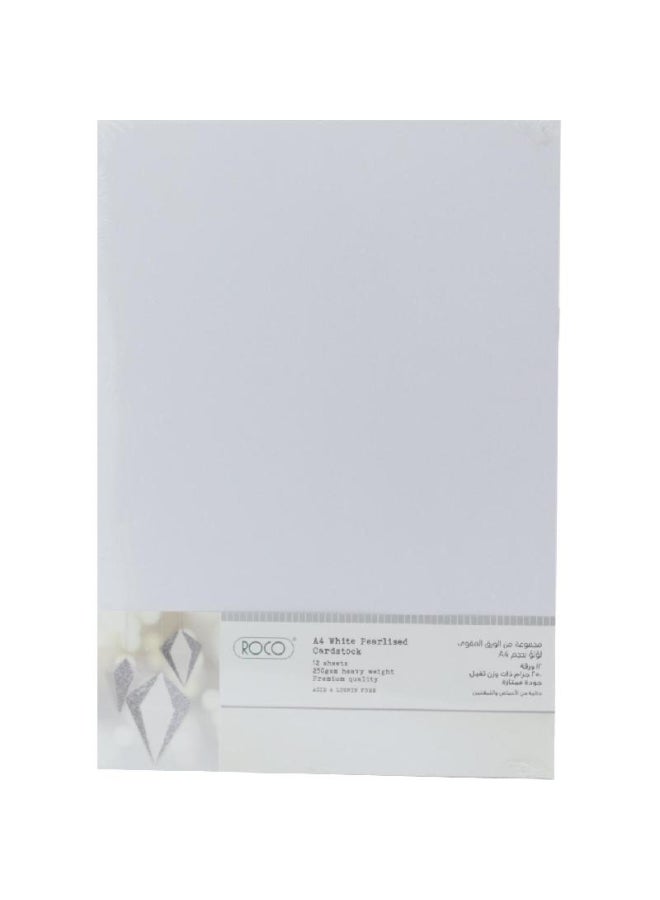 ROCO A4 Cardstock Paper Pad Set White