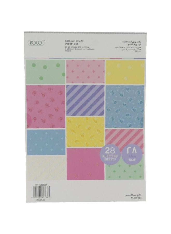 روكو دفتر ورق الصناعات اليدوية اللامع متعدد الألوان