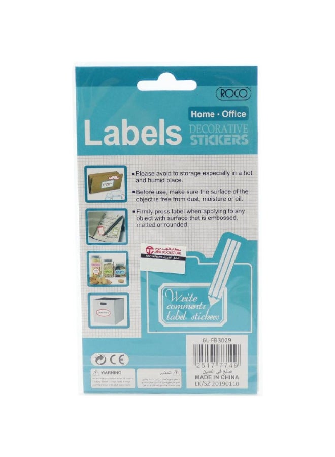 ROCO Name Labels Gold Border  Sheets Brown  - Image 2