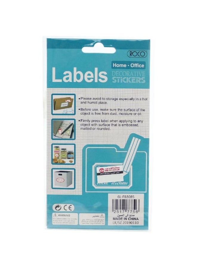 ROCO - Name Labels  Border  Sheets Red - Image 1