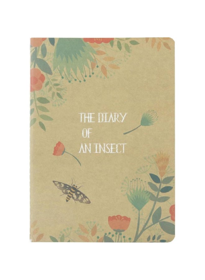 ROCO Notebook Diary of an Insect B Sheets Lined Brown - Image 1