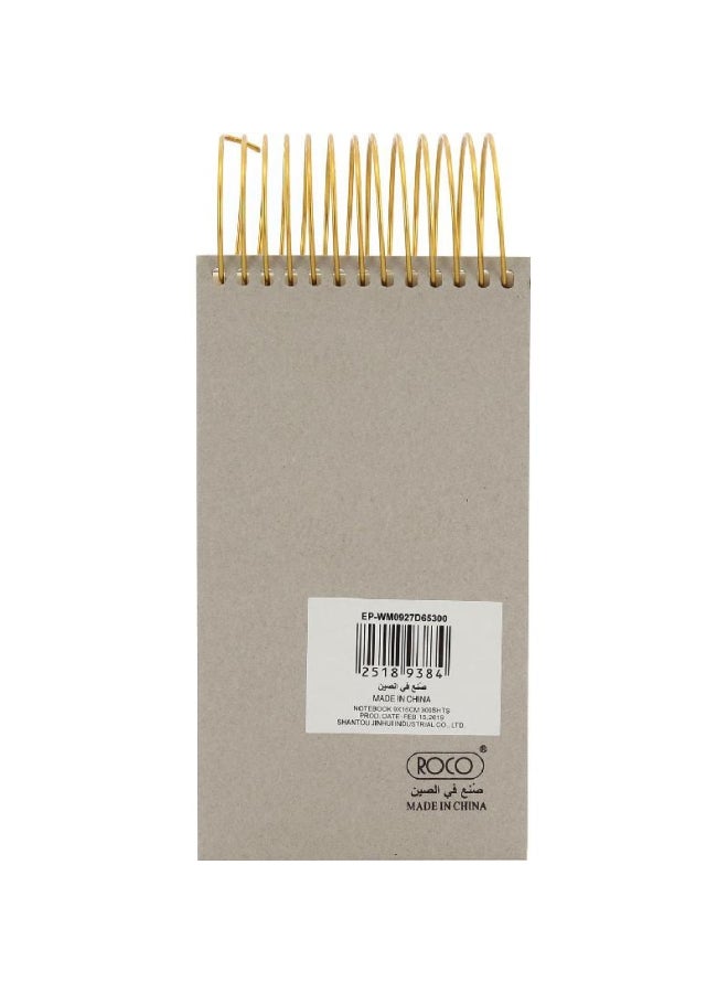 ROCO Notebook Top Spiral  Sheets Lined Grey  - Image 2