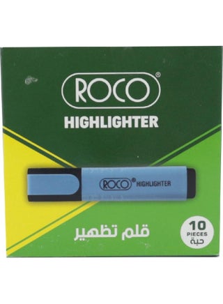 عبوة أقلام هايلايتر بأسنان مشطوفة أزرق - v1624385872/N48282004A_2