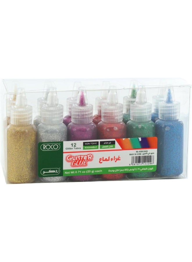 روكو مجموعة غراء لمّاع للأعمال الفنية من 6 قطع متعدد الألوان