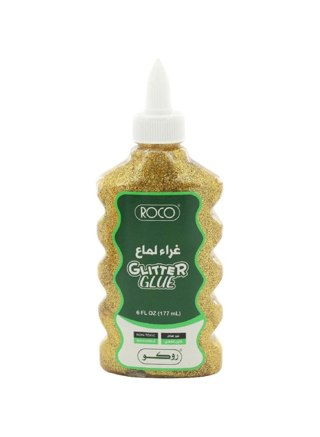 Glitter Glue Metallic Yellow