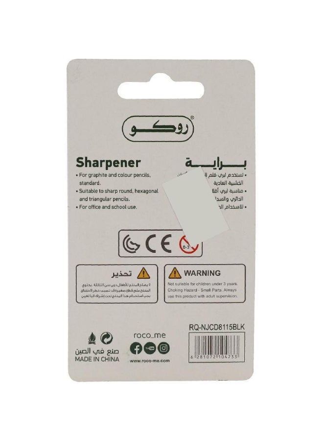روكو أداة شحذ للجيب بفتحة واحدة أسود - Image 2