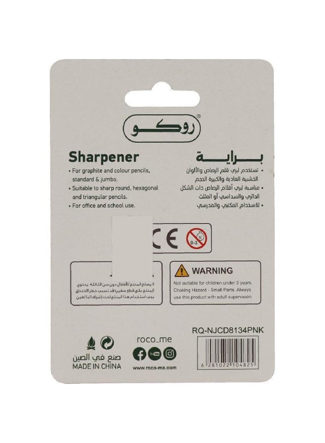 روكو مبراة توضع بالجيب وردي - Image 2