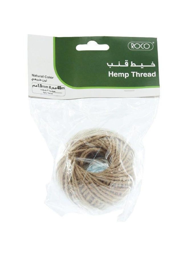 ROCO Natural Craft Hemp Thread Beige