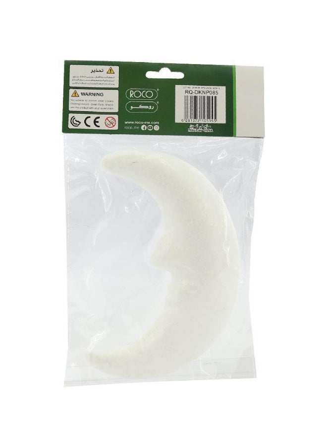 روكو مادة إسفنجية على شكل هلال للأعمال الفنية أبيض