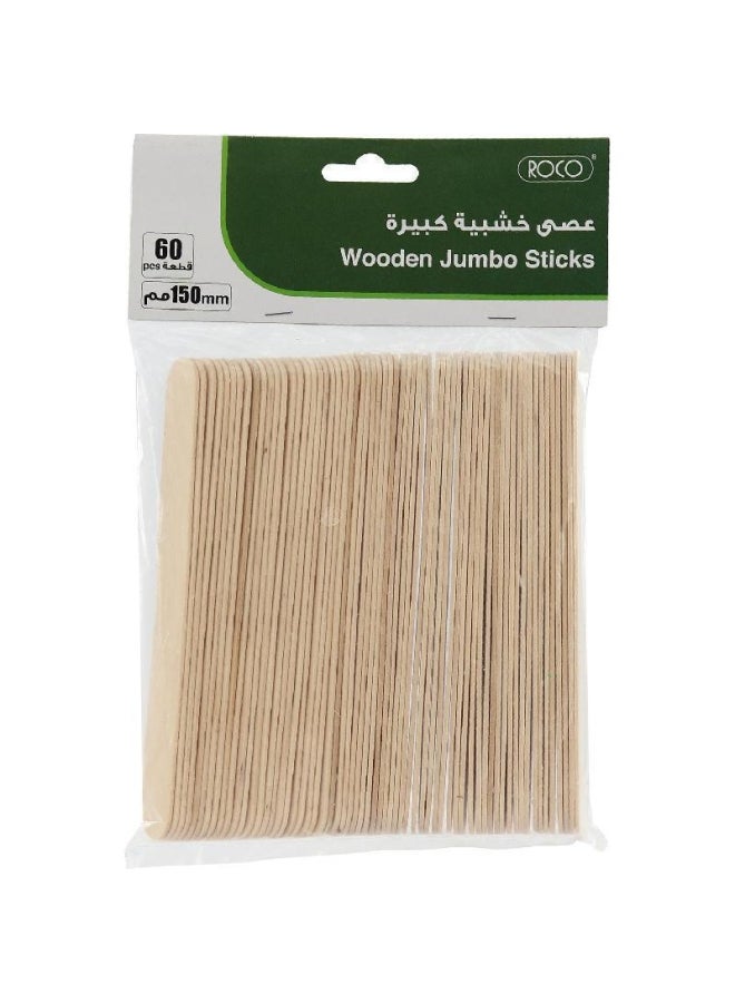 روكو عصي خشبية كبيرة بيج