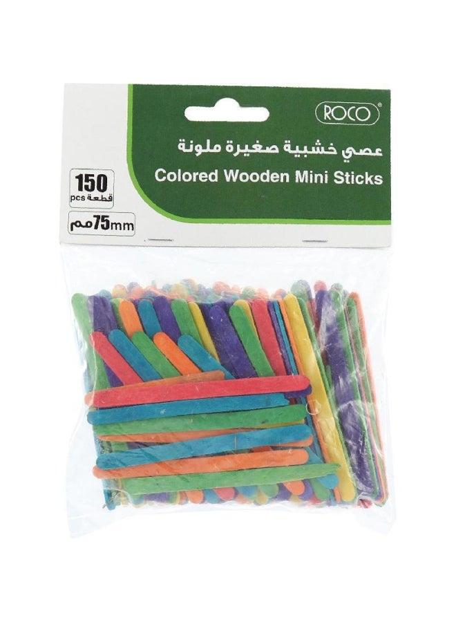 ROCO Wooden Mini Sticks Multicolour - Image 1
