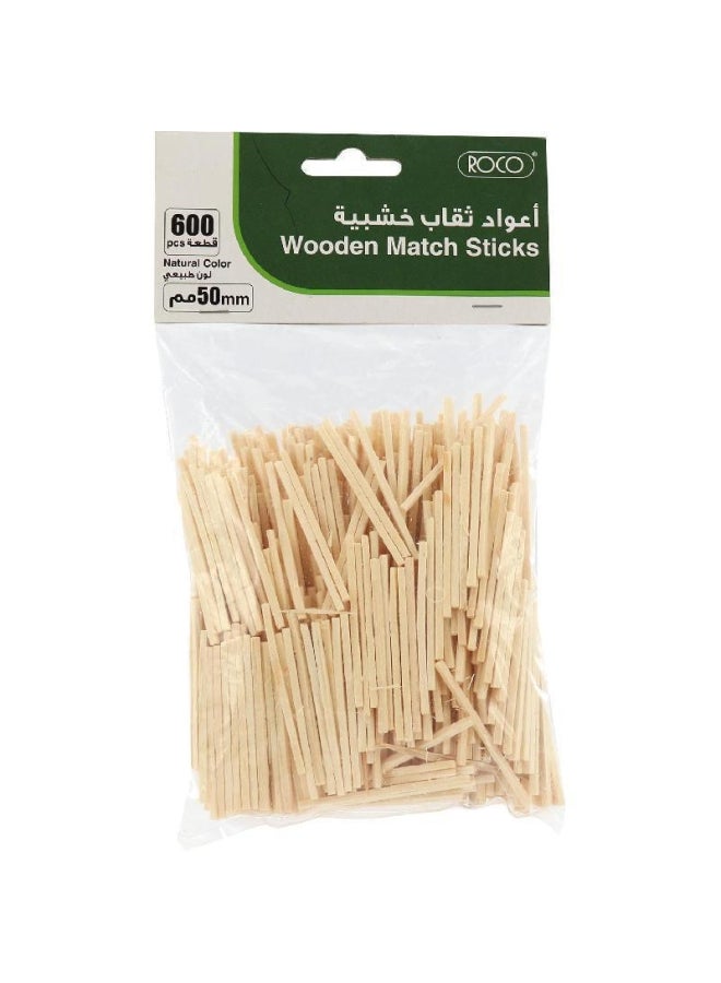 روكو أعواد ثقاب خشبية بيج