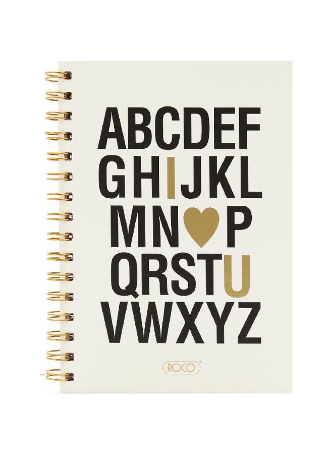 ROCO Notebook Alphabet A  Sheets Single Ruled Arabic White/Black - Image 1