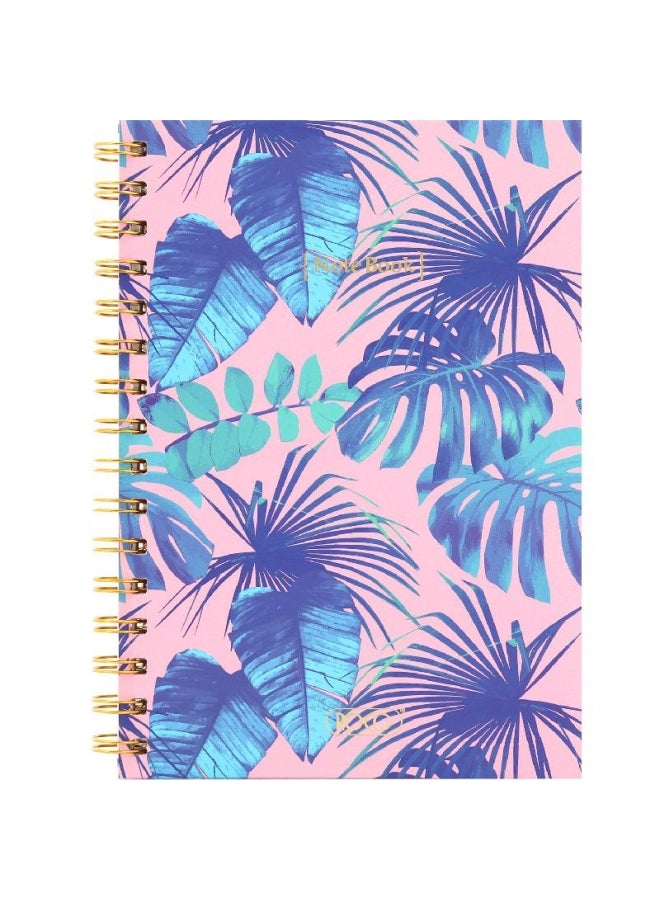 روكو دفتر ملاحظات عربي أحادي السطر بطبعة أوراق شجر متعدد الألوان - Image 1