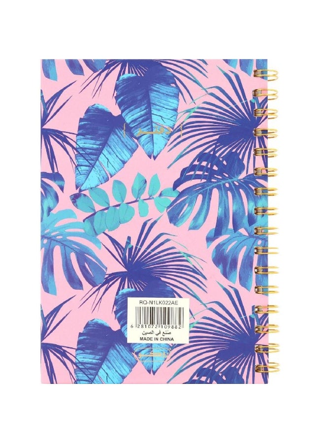 روكو دفتر ملاحظات عربي أحادي السطر بطبعة أوراق شجر متعدد الألوان - Image 2