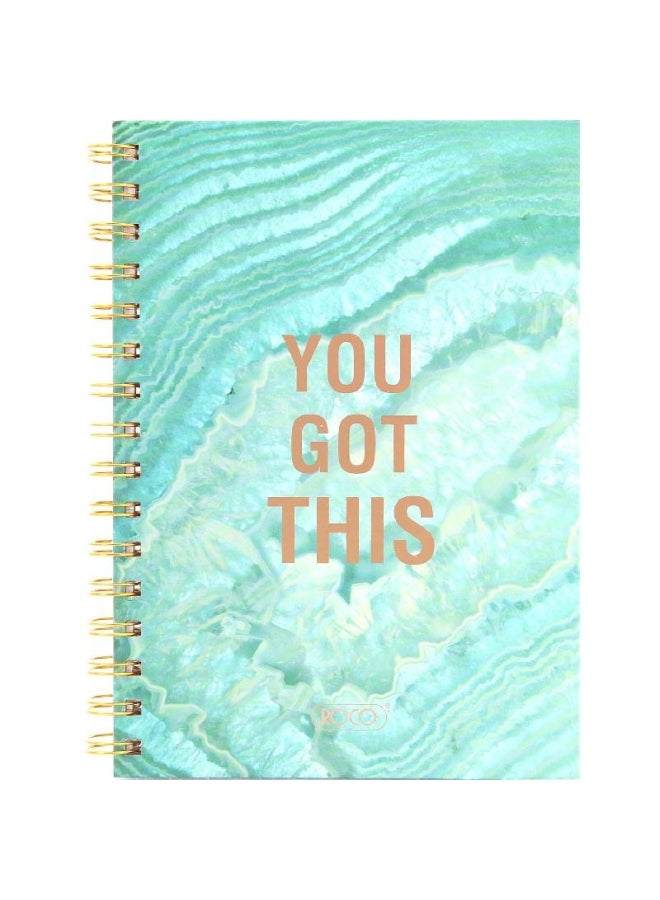 ROCO Notebook You Got This A  Sheets Single Ruled Arabic Green - Image 1