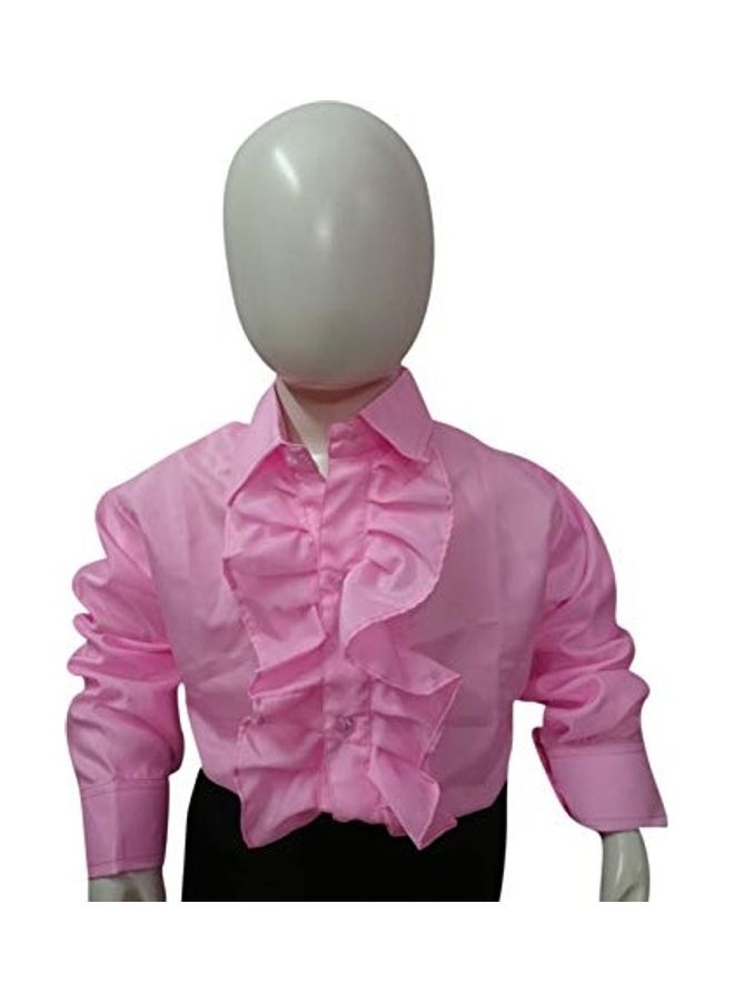 BookMyCostume Pink Frills Shirt Kids Fancy Dress Costume  - Image 1