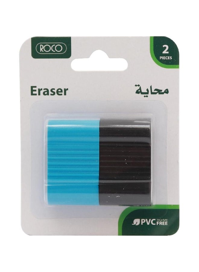 روكو محاية مطاط، قطعتان الأسود / الأزرق - Image 1