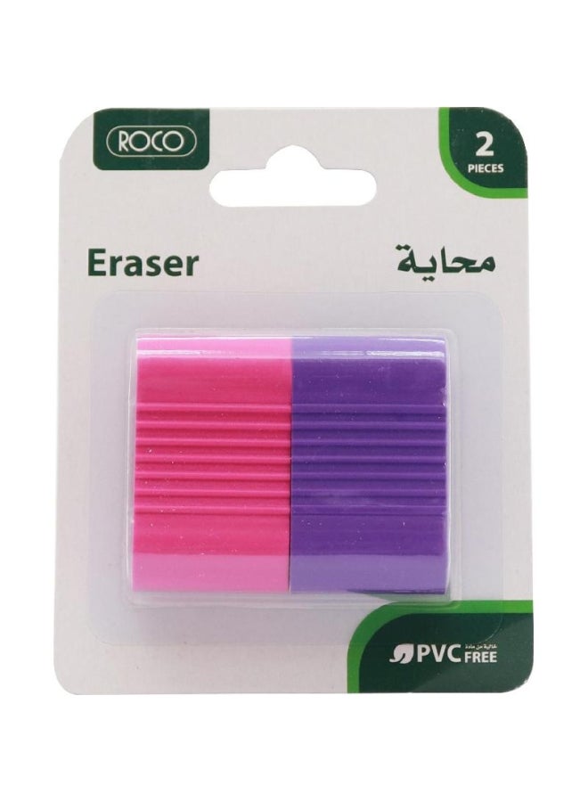 روكو محاية مطاط، قطعتان وردي/أرجواني - Image 1