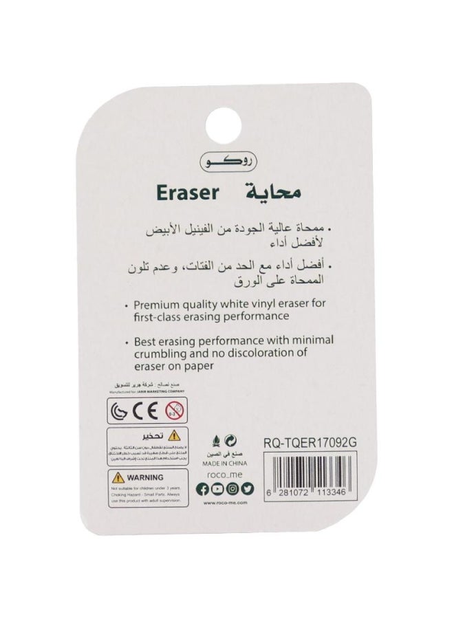 ROCO Rubber Eraser Black/Green - Image 2