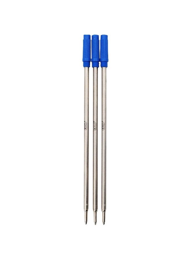 ROCO 3-Piece Forte Ballpoint Pen Refill Blue - Image 1