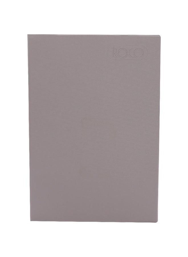 روكو دفتر نوت بوك بورق أبيض مسطر مقاس A4 رمادي - Image 2