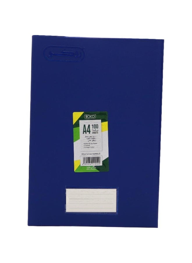 روكو دفتر ملاحظات مسطّر ر بأوراق مقاس A بتصميم فاخر أزرق - Image 1