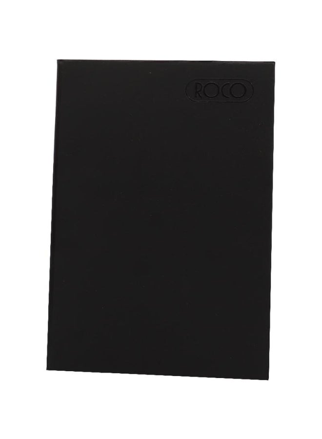 روكو دفتر ملاحظات مسطر مقاس A4 مكون من 60 صفحة أسود - Image 2