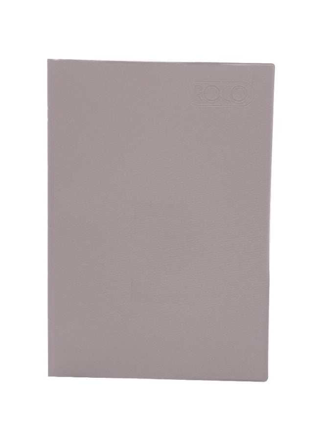 روكو دفتر نوت بوك بورق أبيض مسطر مقاس A4 رمادي - Image 2
