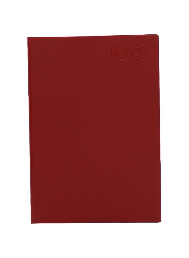 روكو دفتر ملاحظات مسطر مقاس A4 مكون من 80 ورقة أحمر - Image 2