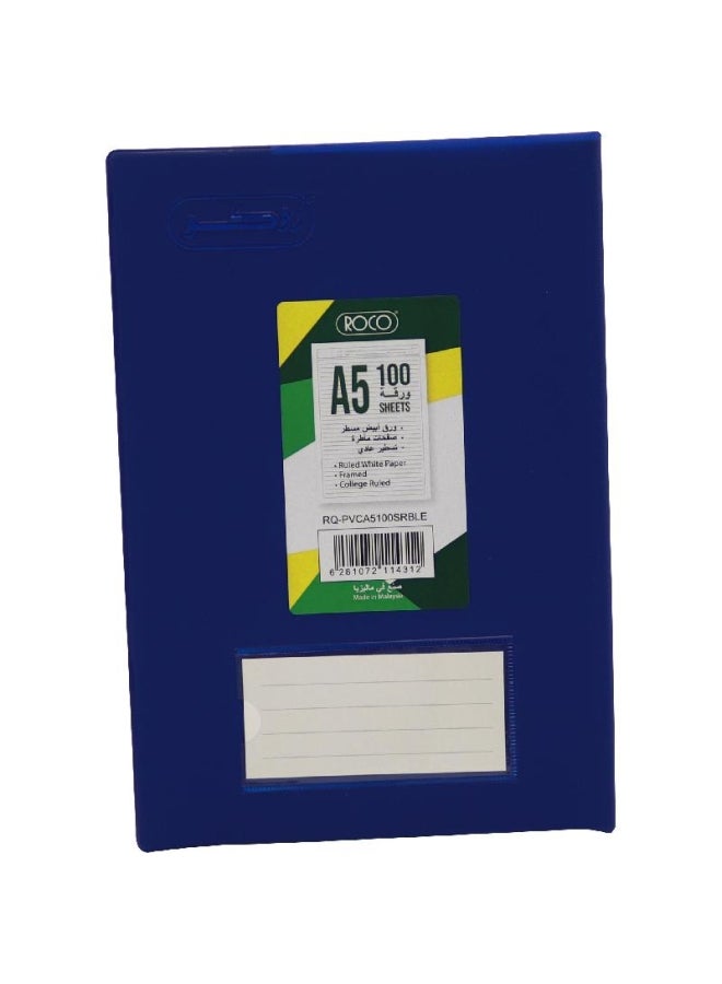 ROCO A5 Ruled Notebook Blue - Image 1