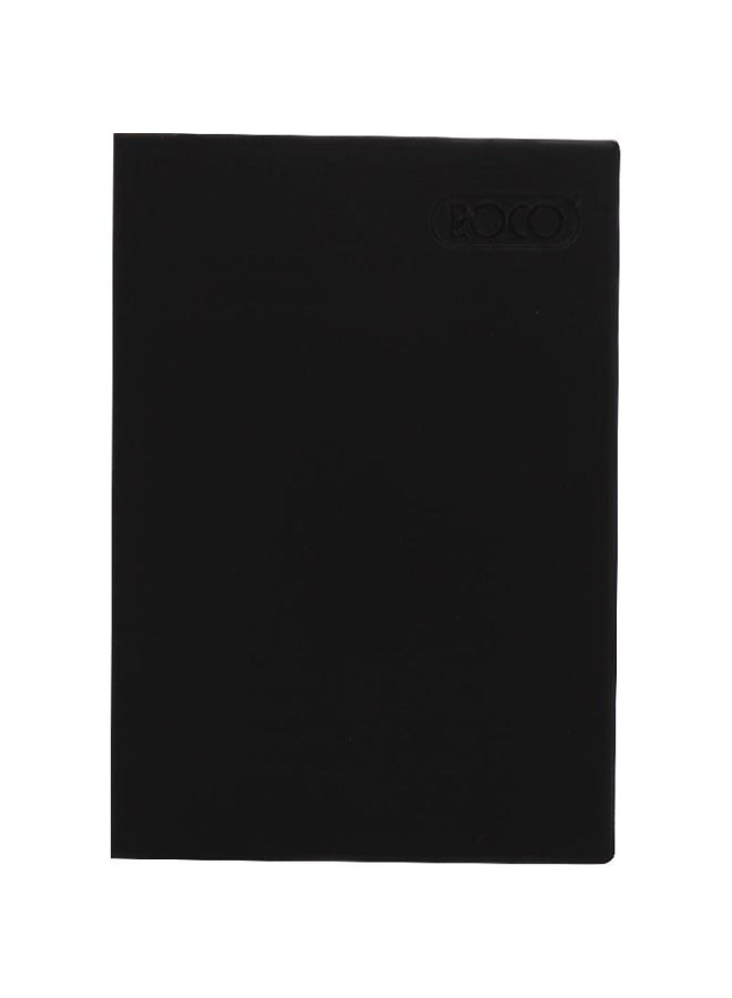روكو دفتر ملاحظات مسطر مقاس A5 يحتوي على 60 ورقة أسود - Image 2