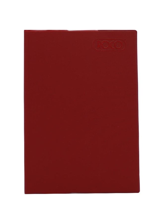روكو دفتر ملاحظات مسطر بأوراق مقاس A أحمر - Image 2