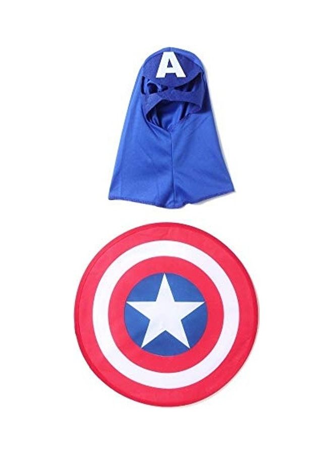 زي تنكري فاخر مناسب للأطفال بتصميم شخصية كابتن أمريكا من فيلم "Avengers" من بوك ماي كوستوم - Image 3