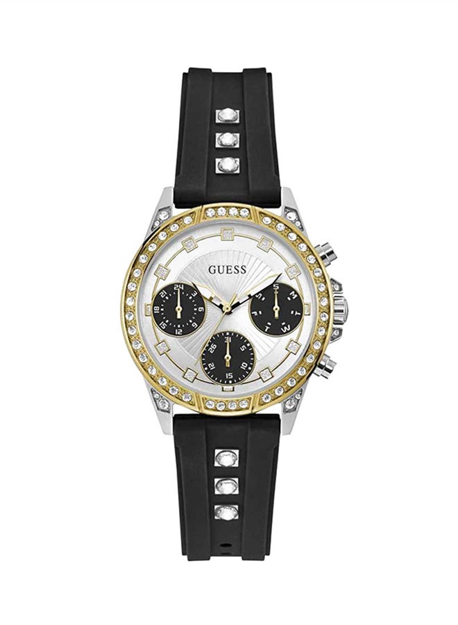 GUESS Women's Silicone Chronograph Watch W1292L1 - Image 1