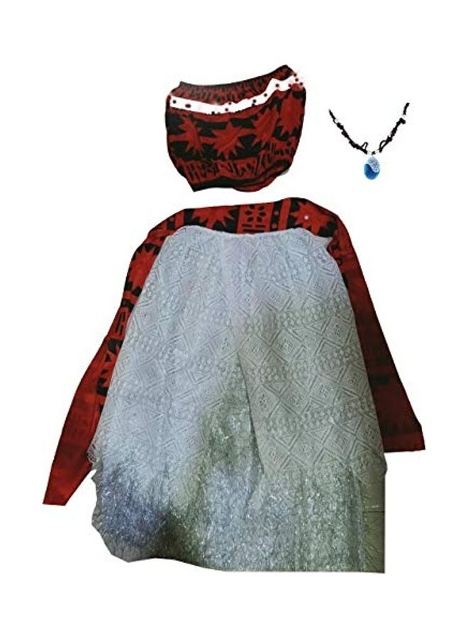Fancydresswale Princess Dress with Cap and Necklace 5-Mar - Image 1