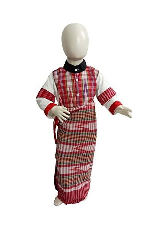 زي تنكري لشخصية مانيبوري من الولاية الهندية الشرقية منتج متعدد الألوان - Image 1