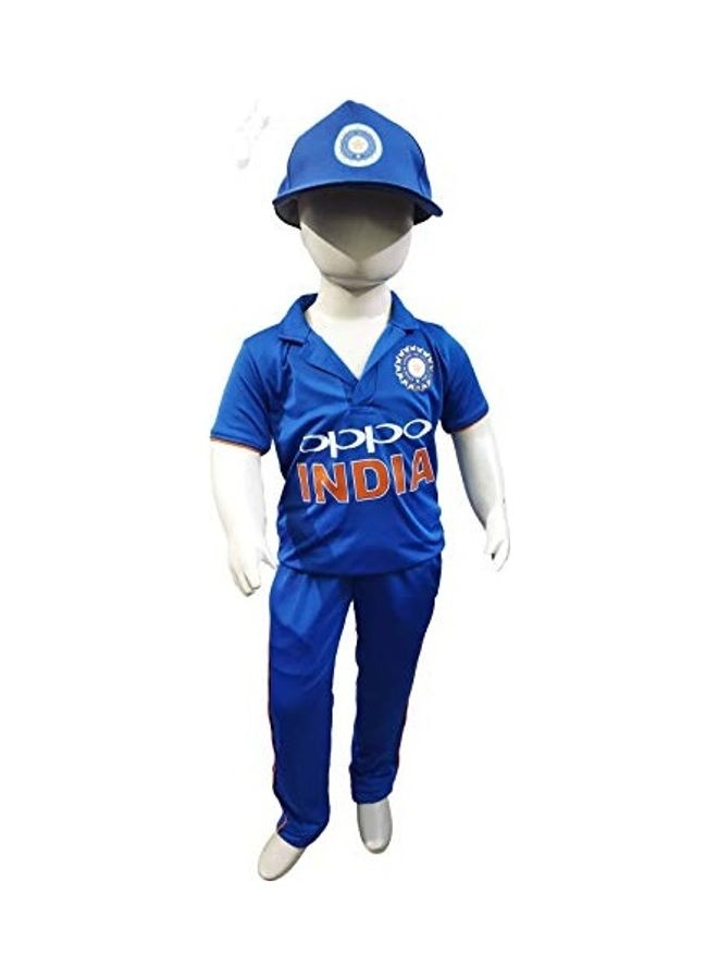 BookMyCostume Indian Cricket Team Cricketer Sports Fancy Dress Costume  - Image 1